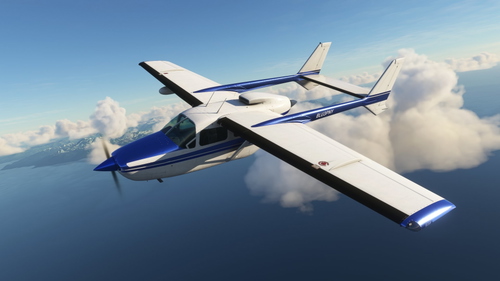 Carenado Cessna Skymaster 2 Blue Chrome