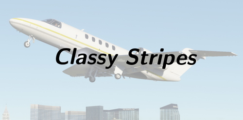 Cessna Citation CJ4 "Classy Stripes" Livery 8K