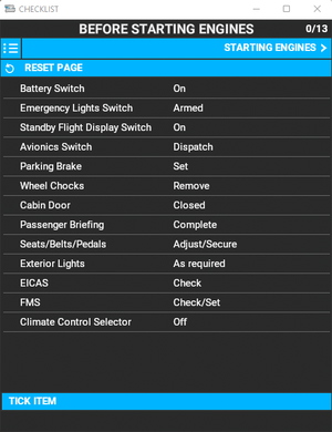 Cessna Citation CJ4 - Ingame Checklist thumbnail 3