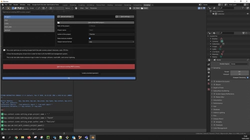 Google Earth Decoder Optimization Tools (GEDOT) - Blender Addon