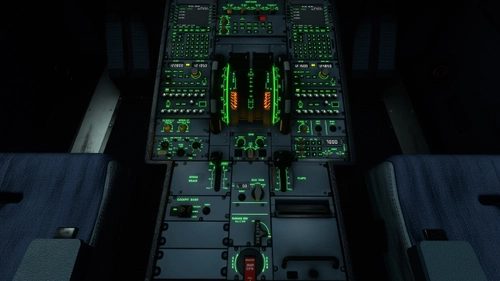Green Cockpit lights and White LCD for FBW A32NX