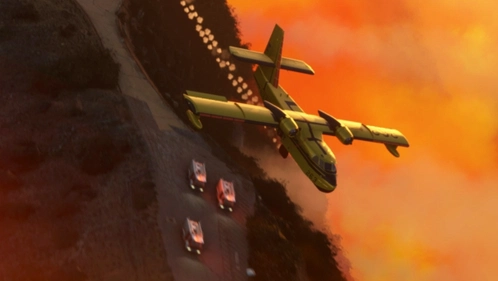 Hollywood on fire