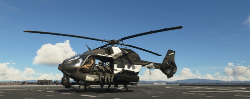 HPG H145 BLACK AND WHITE LIVERY FOR THE MILITARY VARIANT