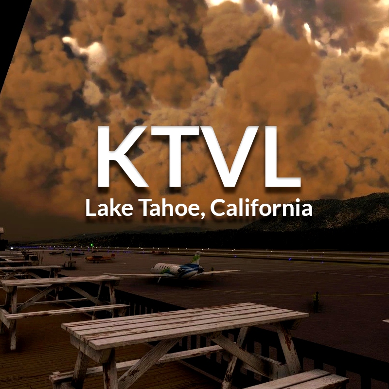 KTVL - Lake Tahoe Airport, California, USA