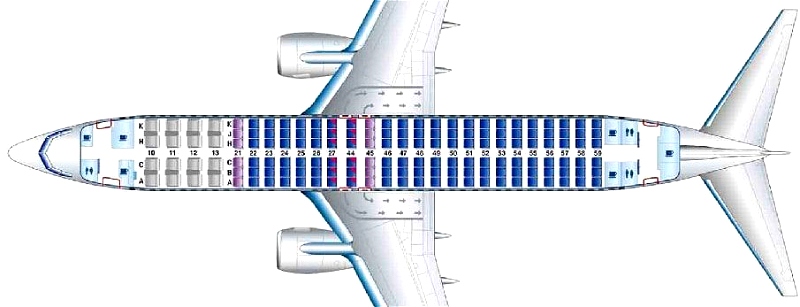 Luke AirTool Seatplan B737 MAX 8 Corendon für Microsoft Flight ...