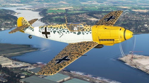 Messerschmitt BF109 - Afrikakorps Leopard Spot livery