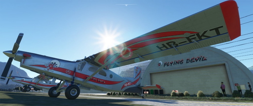 Milviz Pilatus PC-6 Turbo Porter "FLYING DEVIL PACK" HB-FLI / HB-FKT