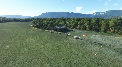New airfield & scenery for LF9801 Aix-en-Diois Airfield, France. (New scenery)
