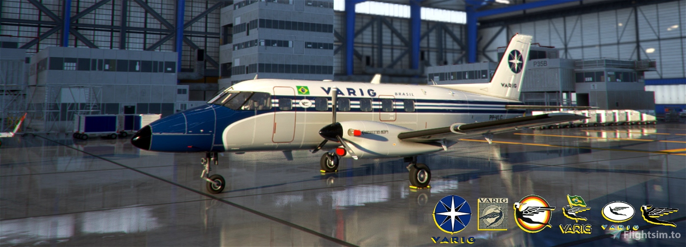 Nextgensim Embraer EMB110P1 Bandeirante Varig Retro Microsoft Flight Simulator