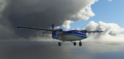 NOAA N48RF livery for the Aerosoft DHC-6 Twin Otter Wheels Cargo version