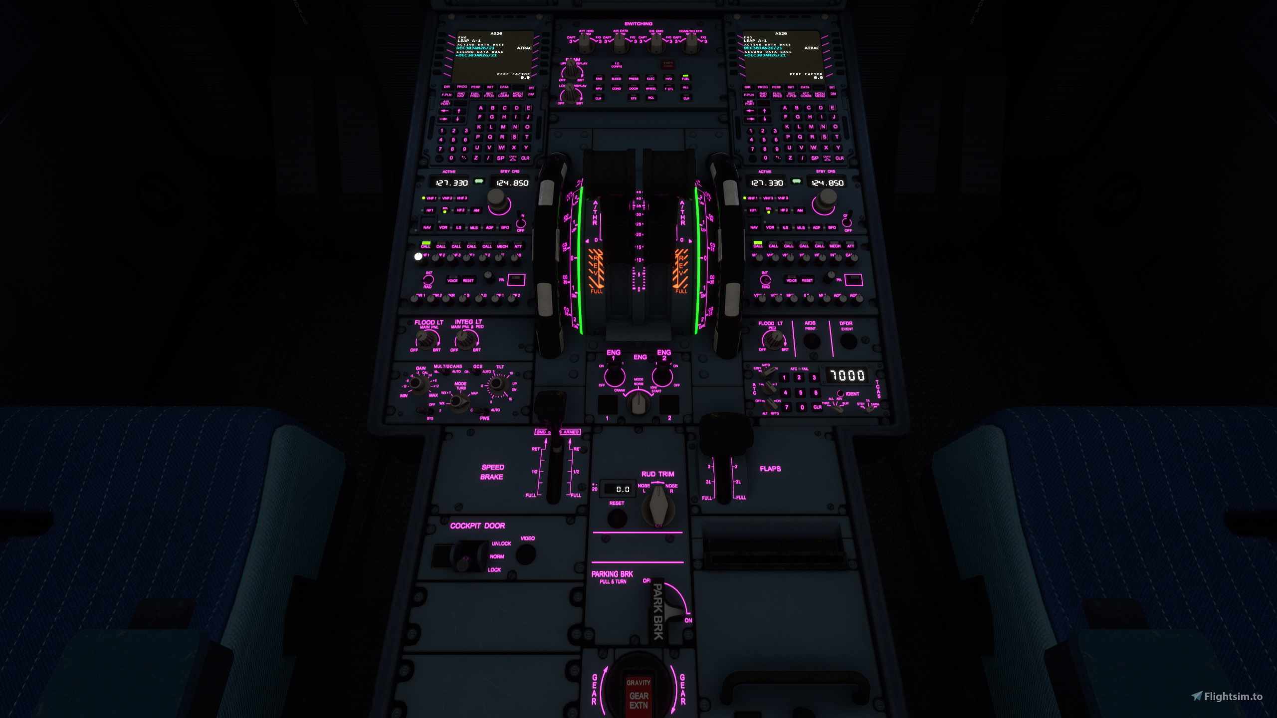 Pink Cockpit lights and White LCD for standard A320neo » Microsoft ...