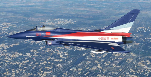 PLA August 1st Aerobatic Team repaint for Eurofighter Typhoon