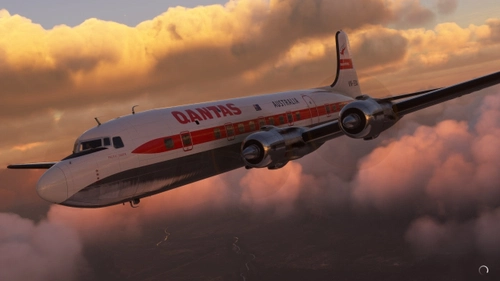 QANTAS VH-EDA 1968 PMDG DC-6