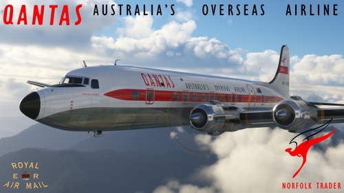 QANTAS VH-EDB 1965 PMDG DC-6
