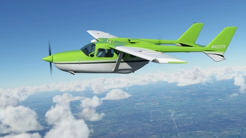 Retro Green Livery for Carenado C337 Skymaster