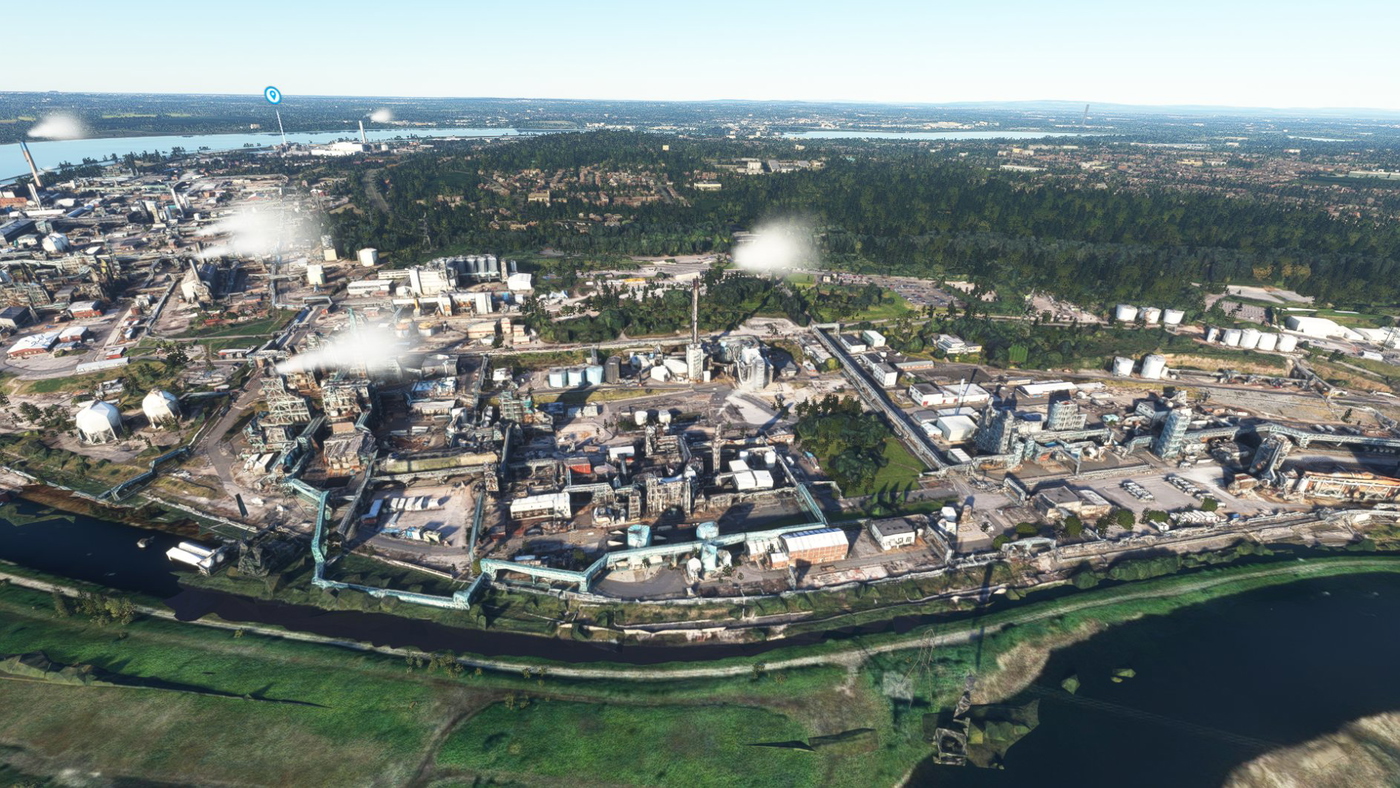 Runcorn Industrial Area - River Mersey, UK for Microsoft Flight ...