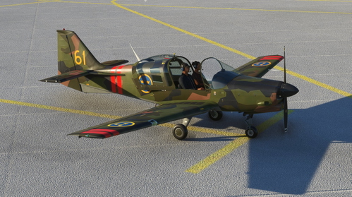 Scottish Aviation Bulldog - Swedish army SK61