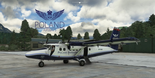 Twin Otter DHC-6 (300) Poland AirWays livery pack (PAX, CARGO & AMPHIBIAN Pax)