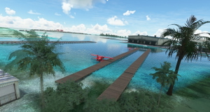 VRSB Male Seaplane Base, next to Velana Airport, Maldives. (New) thumbnail 4