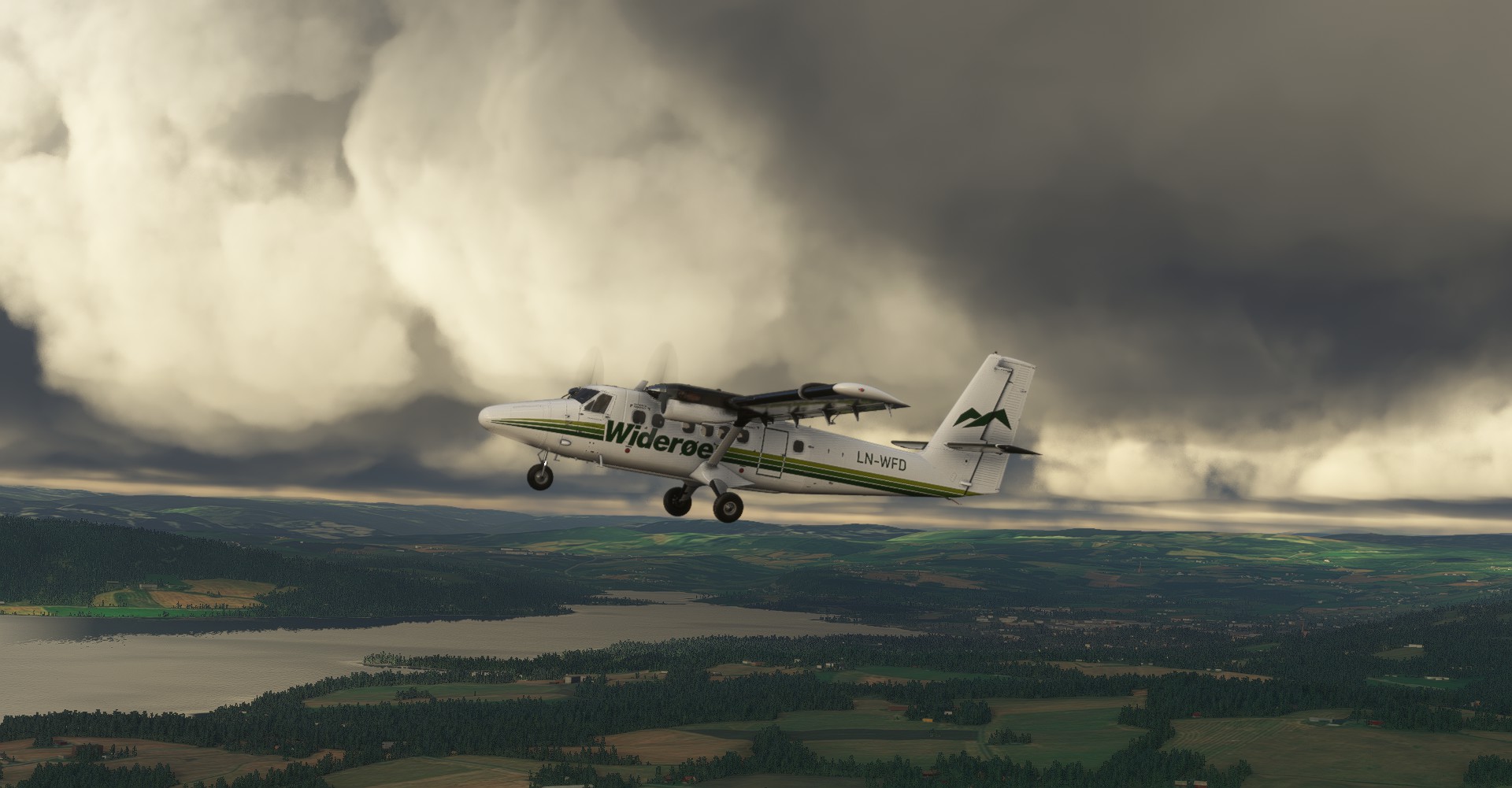 Widerøe "1990 livery" DHC-6-300WP Twin Otter - Image 1