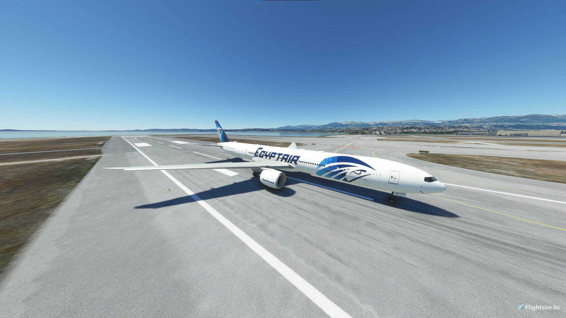 [8K] Egyptair Livery SU-GDM | CaptainSim 777-300ER - Image 1