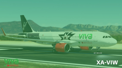 [8K] FBW A32NX Viva Aerobus x San Antonio Spurs XA-VIW