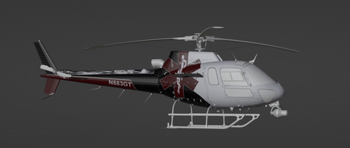 (8K)  RSP H125 N883GT  Normal & HEMS interior Heli Rescue Guardian Flight Mesa, Arizona, USA