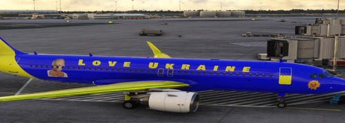 A320 NEO Love Ukraine