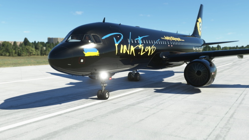 A320neo PINK FLOYD Hey Hey Rise Up! special edition for Ukraine