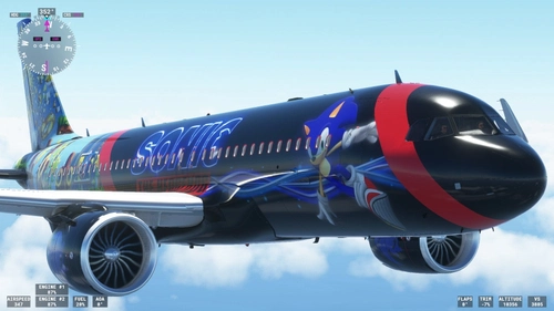 A320nx Sonic Livery