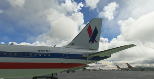 A32NX American Eagle Retro | N760MQ | 4K