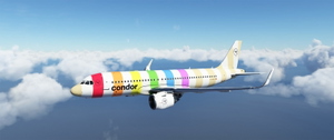 [A32NX] Condor Rainbow Livery 8K thumbnail 2