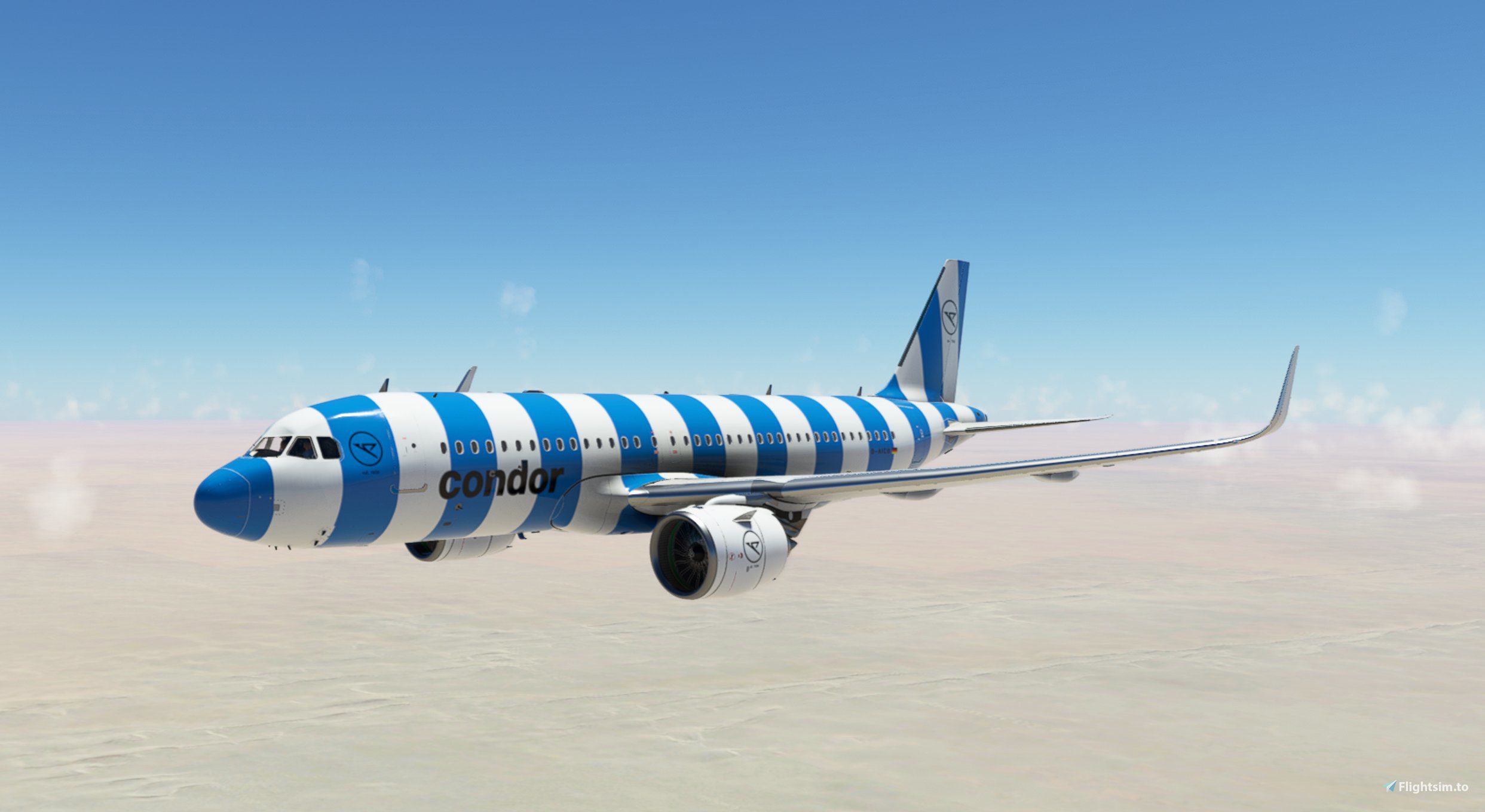 [A32NX] Condor Sea Livery 8K - Image 1
