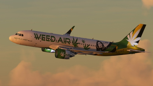 [A32NX] FBW A320 WEED.AIR Bob Marley Special Livery