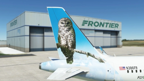 A32NX Frontier Airlines(Forest The Northern Spotted Owl)[N386FR]8K