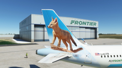 A32NX Frontier Airlines(Joaquin The Kit Fox)[N387FR] 8K