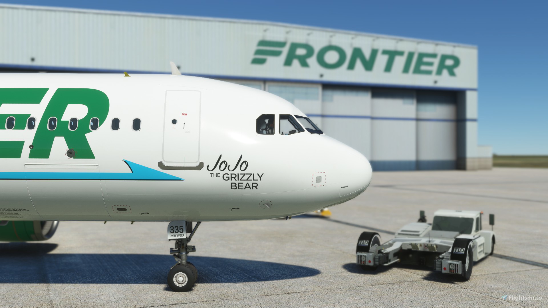 A32NX Frontier Airlines(Jojo The Grizzly Bear)[N335FR]8K for