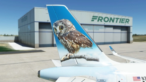 A32NX Frontier Airlines(Rocky The Saw-Whet Owl)[N389FR]8K
