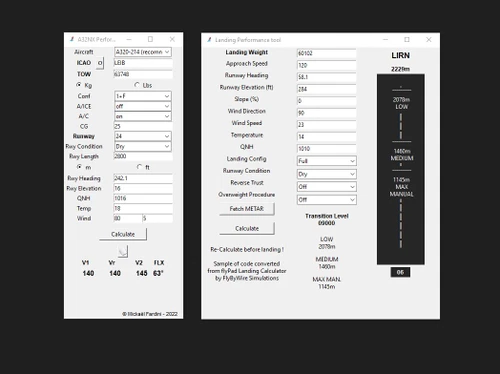 A32NX Performance Tool [FLEX Calculator - Automatic][Simbrief]