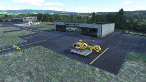 ADAC Luftrettung, Christoph 20, Interims-Standort am Flugplatz Bayreuth (EDQD) thumbnail 3