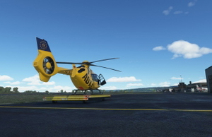 ADAC Luftrettung, Christoph 20, Interims-Standort am Flugplatz Bayreuth (EDQD) thumbnail 2