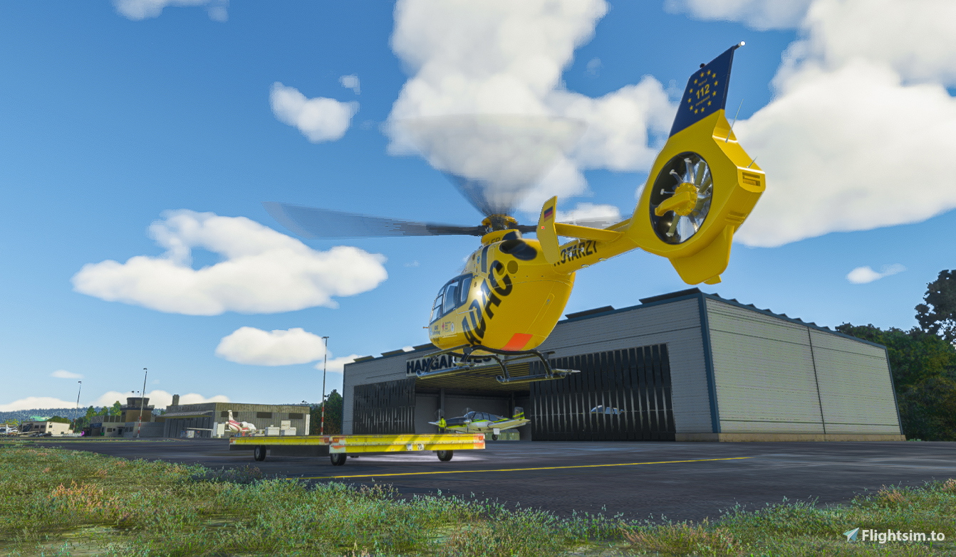 ADAC Luftrettung, Christoph 20, Interims-Standort am Flugplatz Bayreuth (EDQD) - Image 1