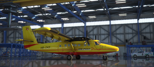 Aerosoft – Twin Otter  DHC6_300_WC-Schweizerische_Post HB-OKP Cargo