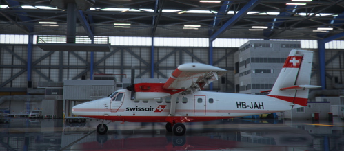Aerosoft – Twin Otter  DHC6_300_WC-Schweizerische Swissair HB-JAH Cargo