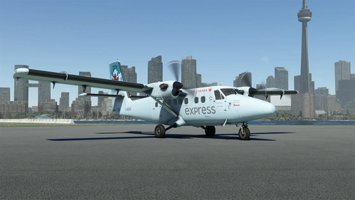  Air Canada Express (Ice Blue) DH6 300 Wheels Pax Twin Otter 8K