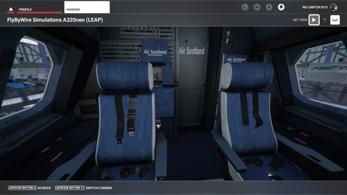 Air Scotland cockpit + Cup