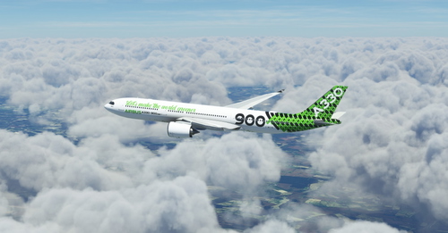 Airbus Industries "Carbon livery" "Let's make the world greener" Headwind A330-900
