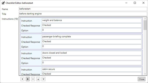 Aircraft Checklist Database Builder