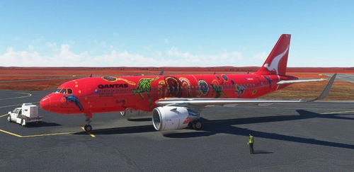 Asobo A320 Neo Qantas Wunala Dreaming