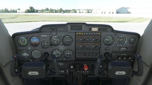 WBSim / Asobo Cessna C152 - Dark Cockpit Panel 
